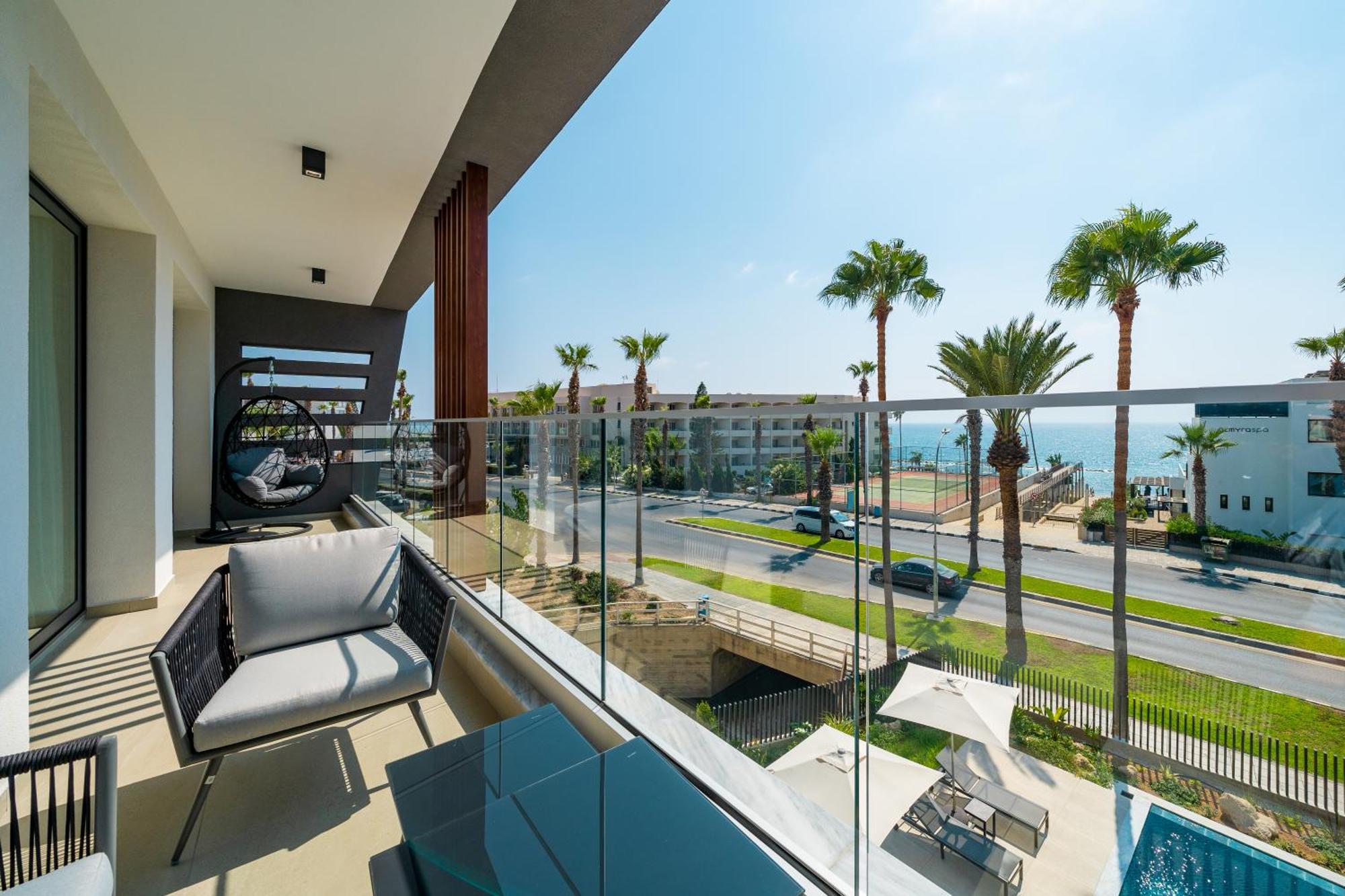 Waterside Sea View Apartments Pafos Pokój zdjęcie